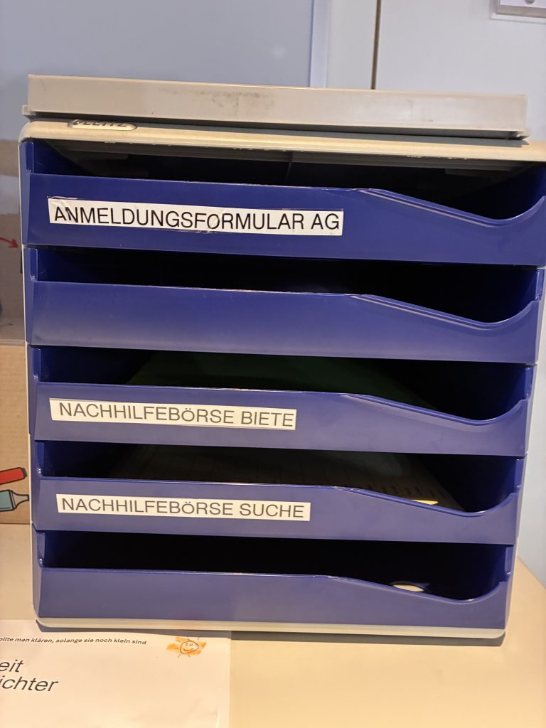 Nachhilfebörse Formular 1